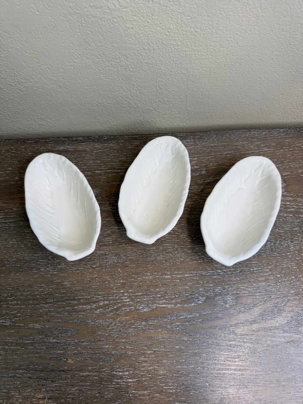 5 fl oz nwt Stoneware Radicchio Dip Bowl White set of 3 - Threshold